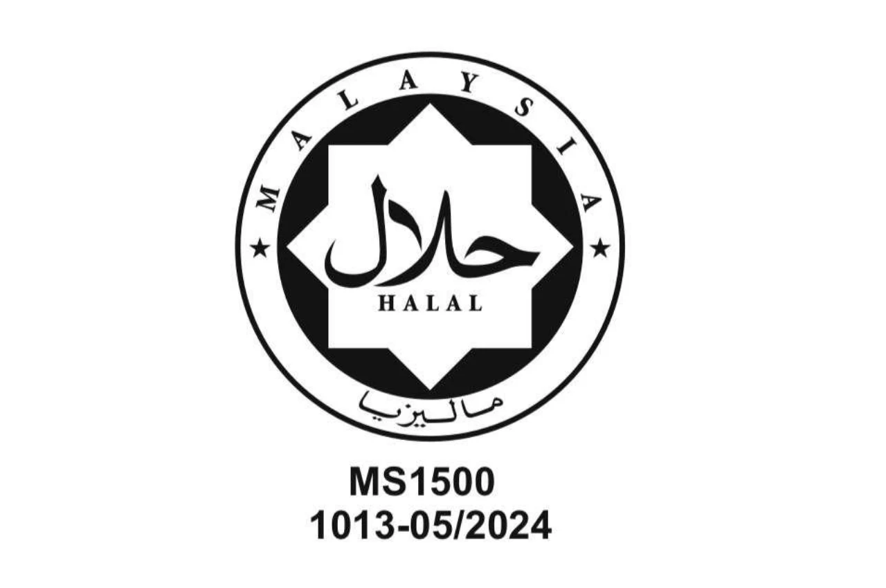 Malaysia Halal Certified (MS1500)